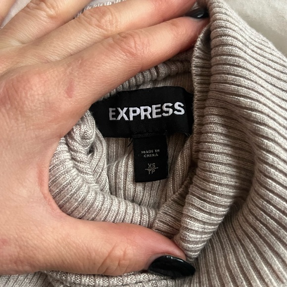 Express midi sweater dress with cowl neck - Picture 4 of 4